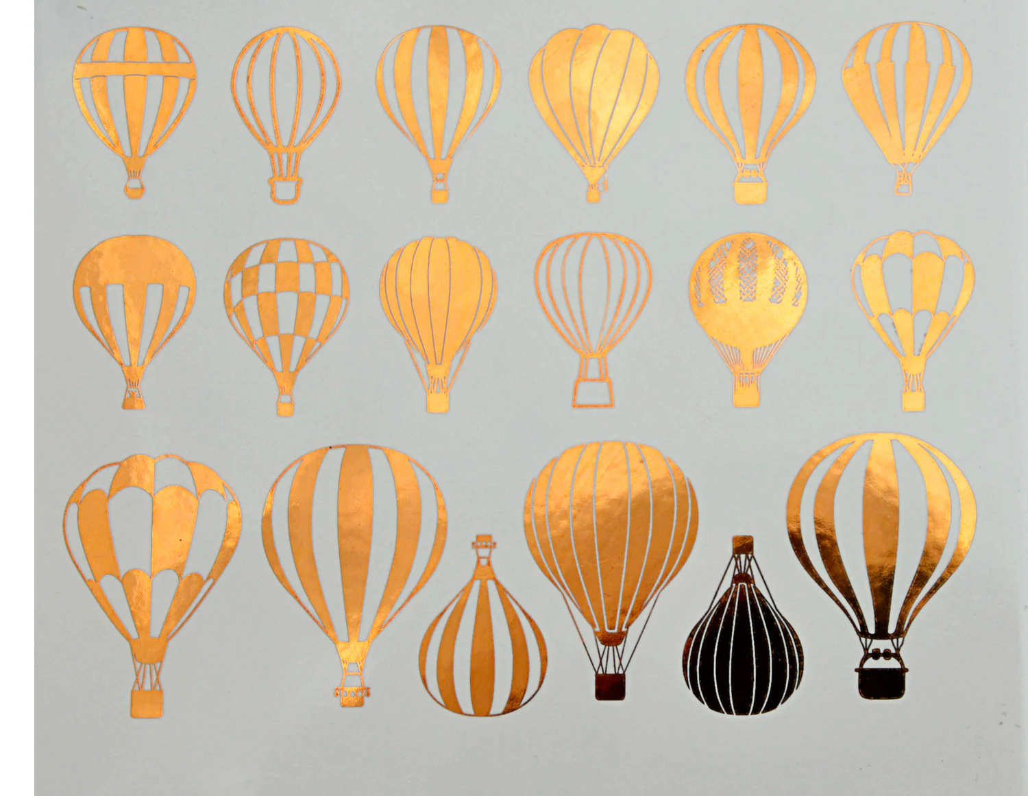 HOT AIR BALLOON OVERGLAZE DECAL