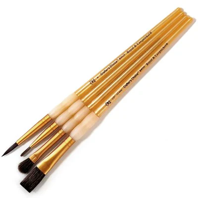 UNDERGLAZE BRUSH SET (ROUNDS, FLAT, MOP)