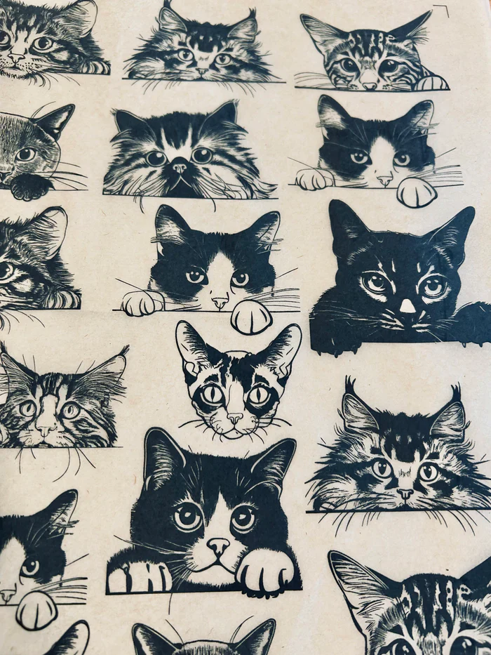 ELAN TRANSFERS UNDERGLAZE DECAL - CATS - Image 3